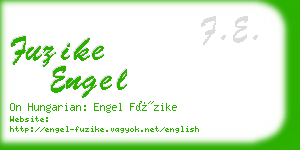 fuzike engel business card